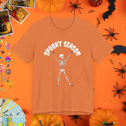 T-Shirt Burnt Orange / XS Skeleton Dance Halloween T-Shirt - Halloween Limited Edition