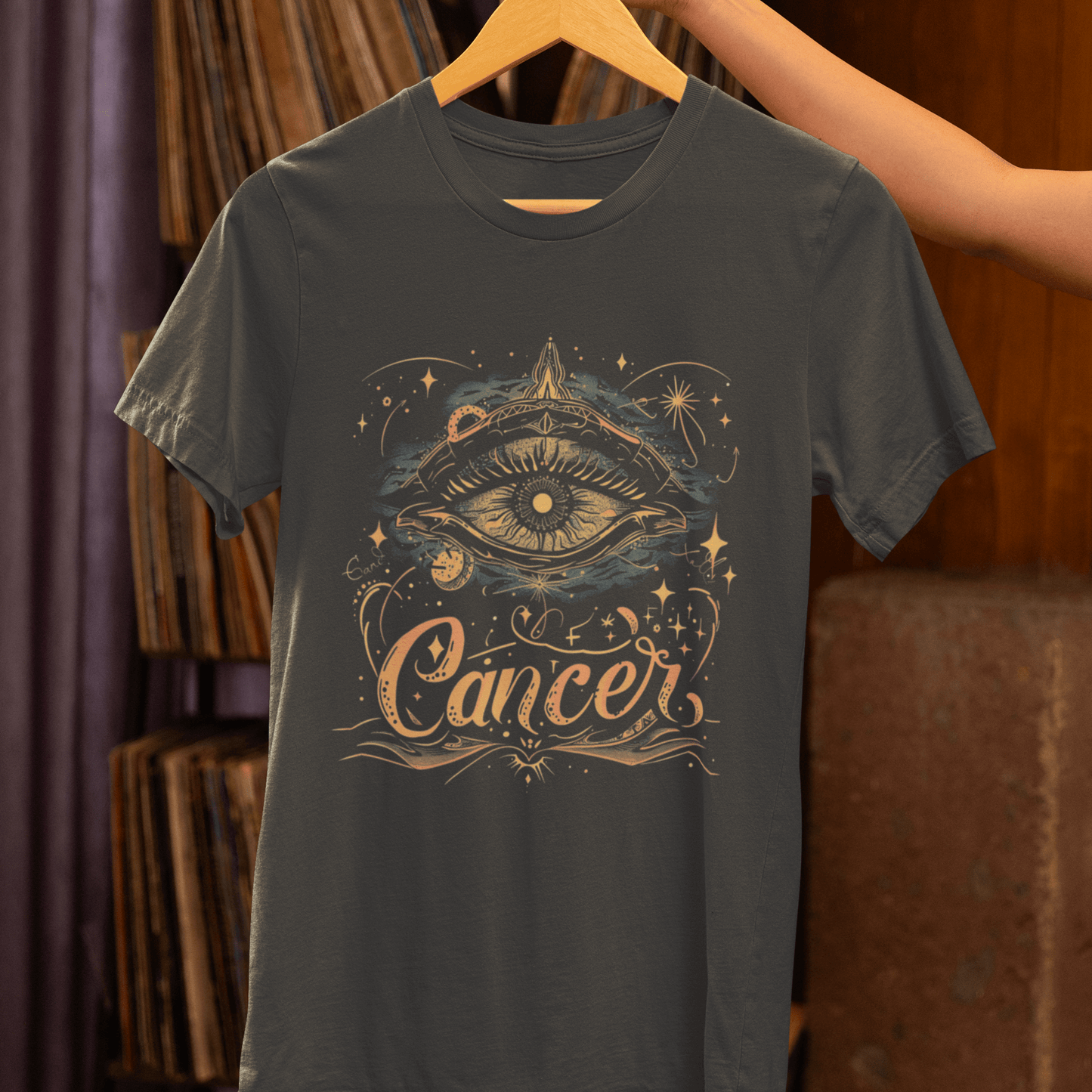 T-Shirt Cancer Celestial Intuition T-Shirt: Vision in the Stars