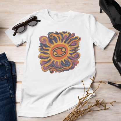 T-Shirt Cancer Cosmic Swirl T-Shirt: Embrace the Celestial Tide