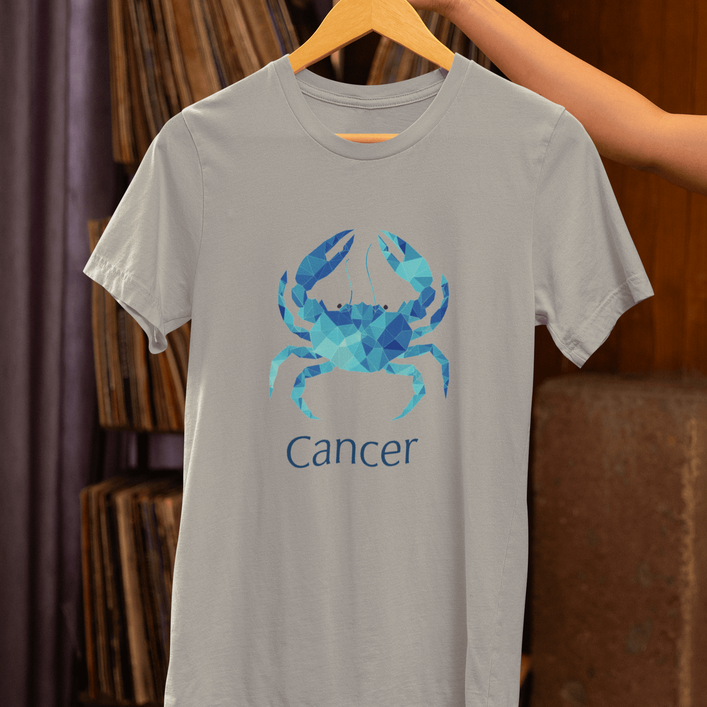 T-Shirt Cancer Geometric Constellation T-Shirt: Modern Astrology Meets Art