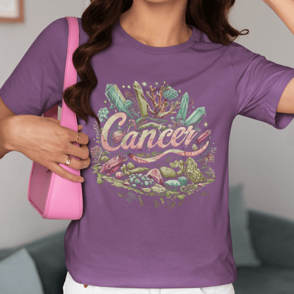 T-Shirt Cancer Healing Crystals T-Shirt: Embrace Your Nurturing Essence