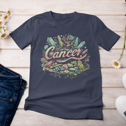 T-Shirt Cancer Healing Crystals T-Shirt: Embrace Your Nurturing Essence