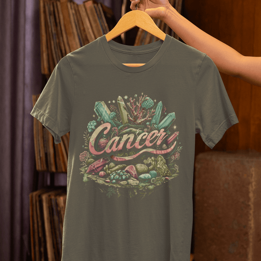 T-Shirt Cancer Healing Crystals T-Shirt: Embrace Your Nurturing Essence