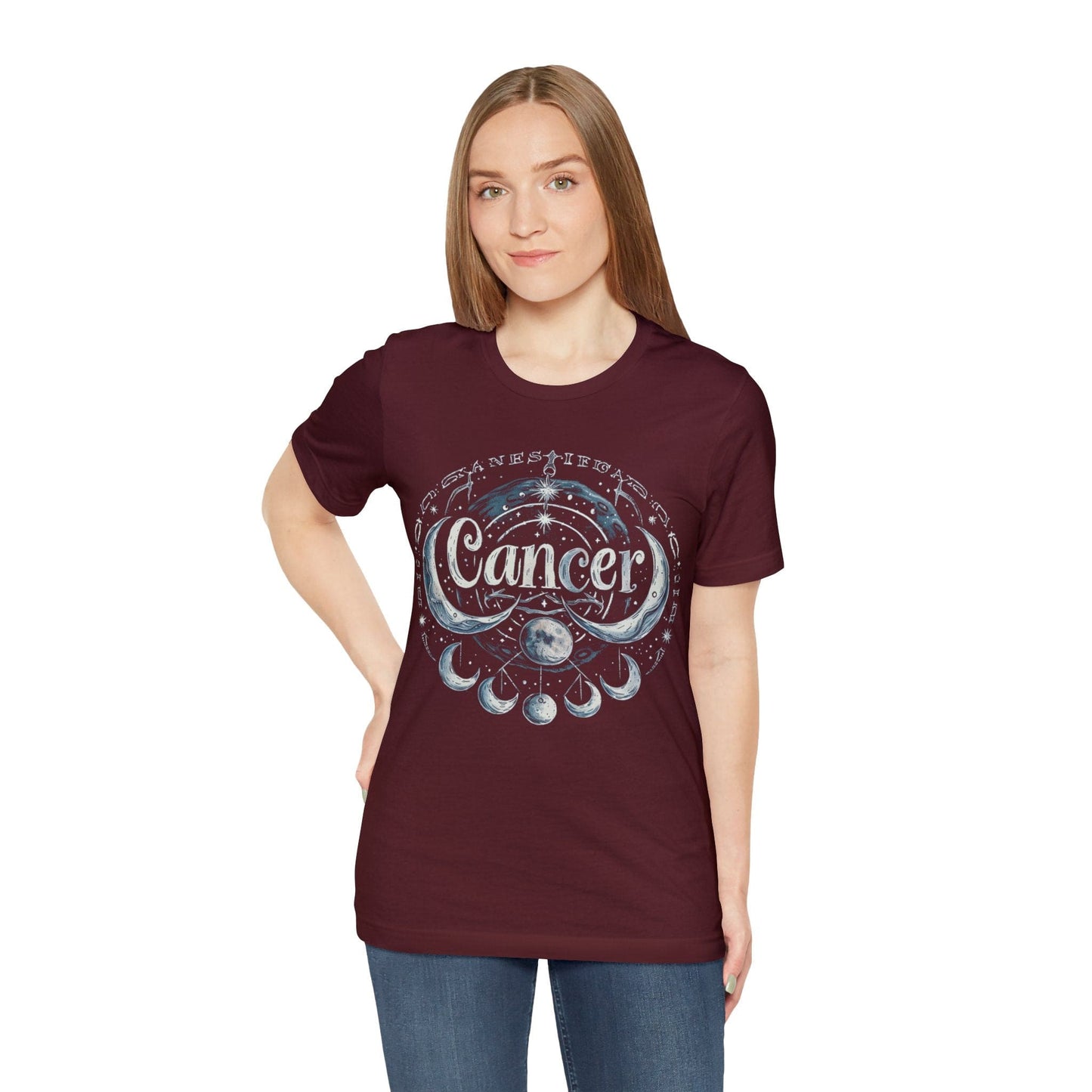 T-Shirt Cancer Lunar Essence T-Shirt: A Journey Through Moonlit Mystique