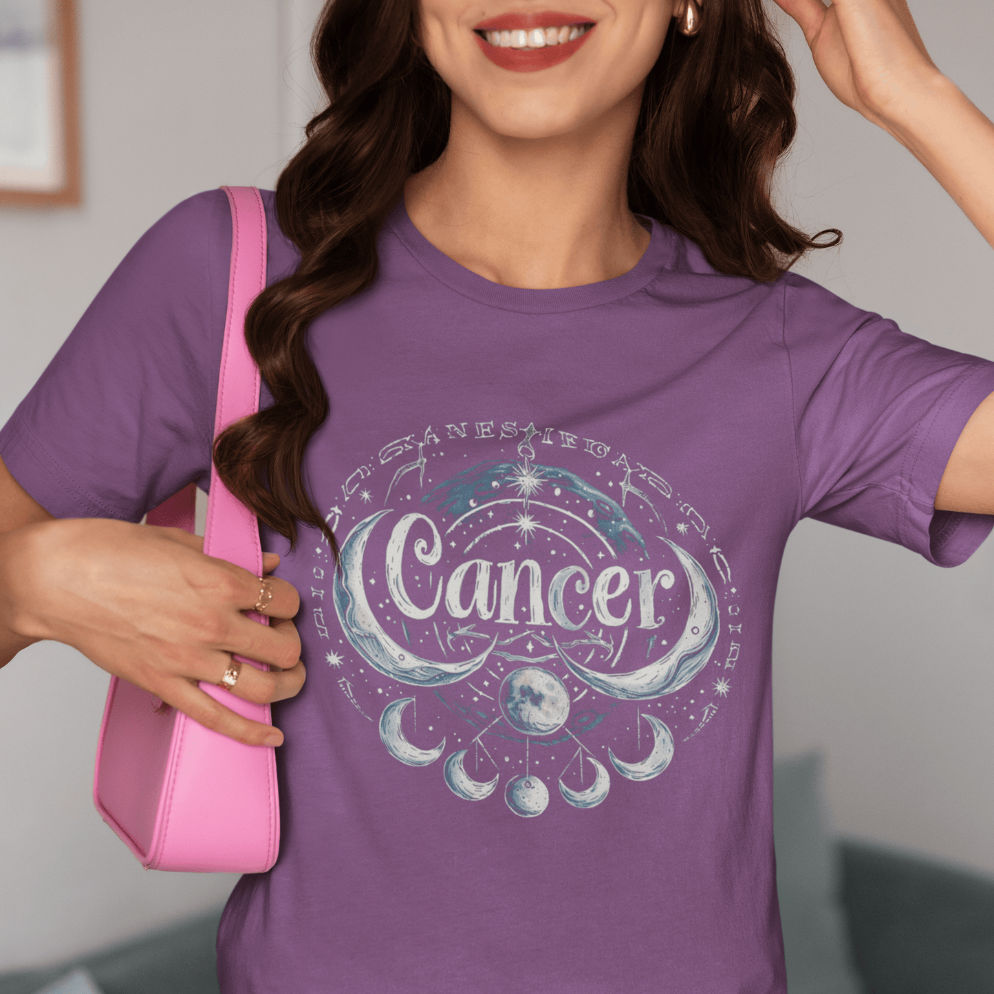 T-Shirt Cancer Lunar Essence T-Shirt: A Journey Through Moonlit Mystique