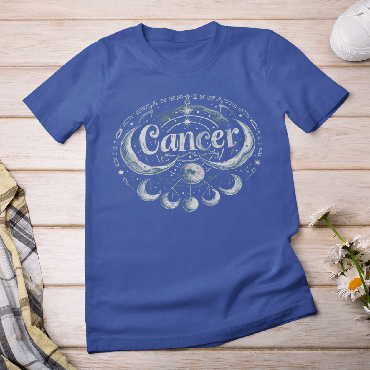 T-Shirt Cancer Lunar Essence T-Shirt: A Journey Through Moonlit Mystique