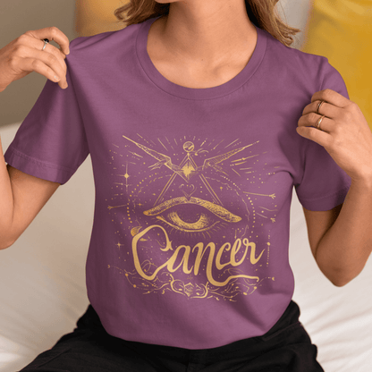 T-Shirt Cancer Mystical Intuition T-Shirt: Gaze into the Celestial Insight