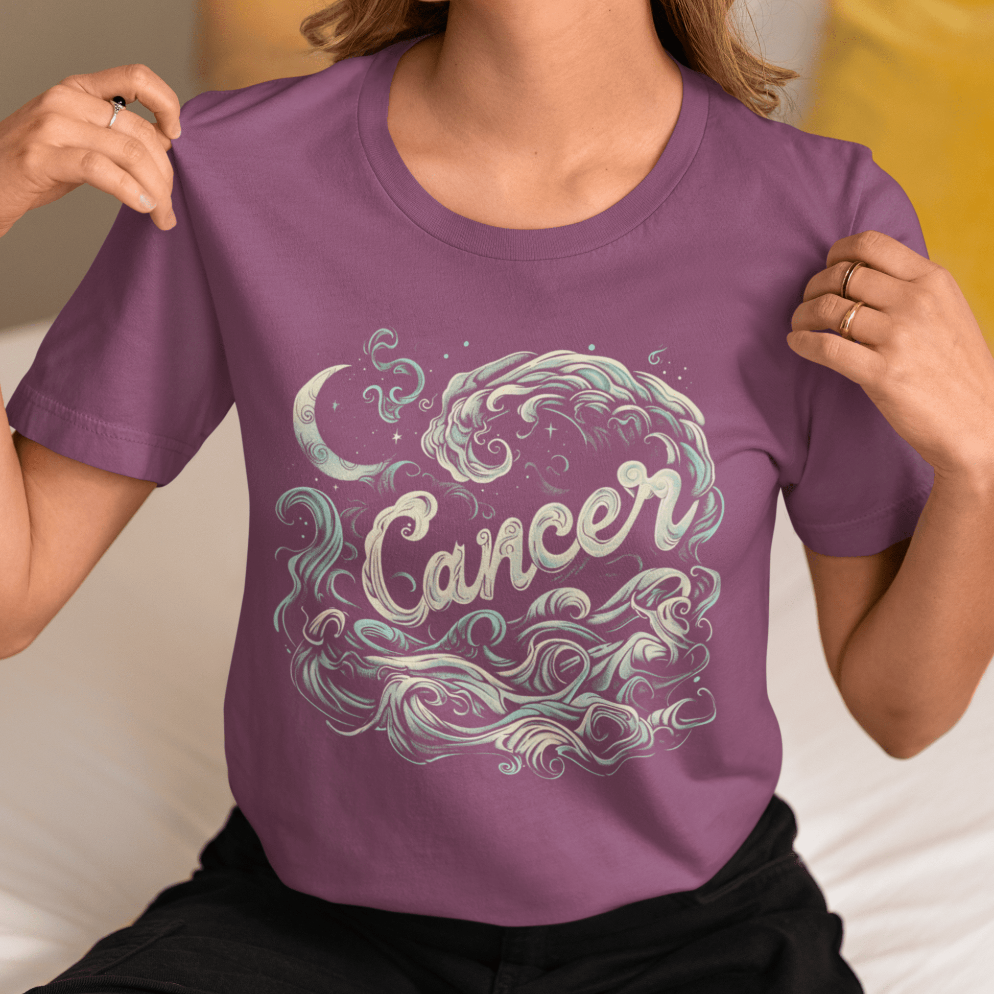 T-Shirt Cancer Oceanic Dreams T-Shirt: Tide of Intuition