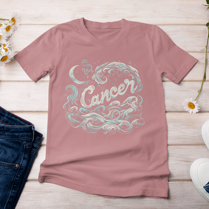 T-Shirt Cancer Oceanic Dreams T-Shirt: Tide of Intuition