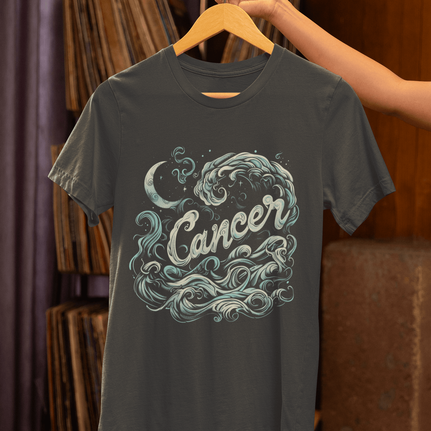 T-Shirt Cancer Oceanic Dreams T-Shirt: Tide of Intuition