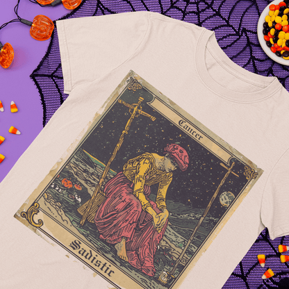 T-Shirt Cancer Sadistic Tarot Card T-Shirt - Halloween Limited Edition