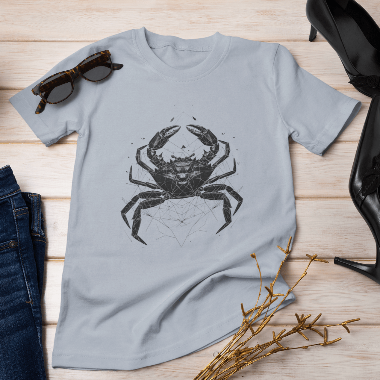 T-Shirt Cancerian Geometry: Zodiac T-Shirt