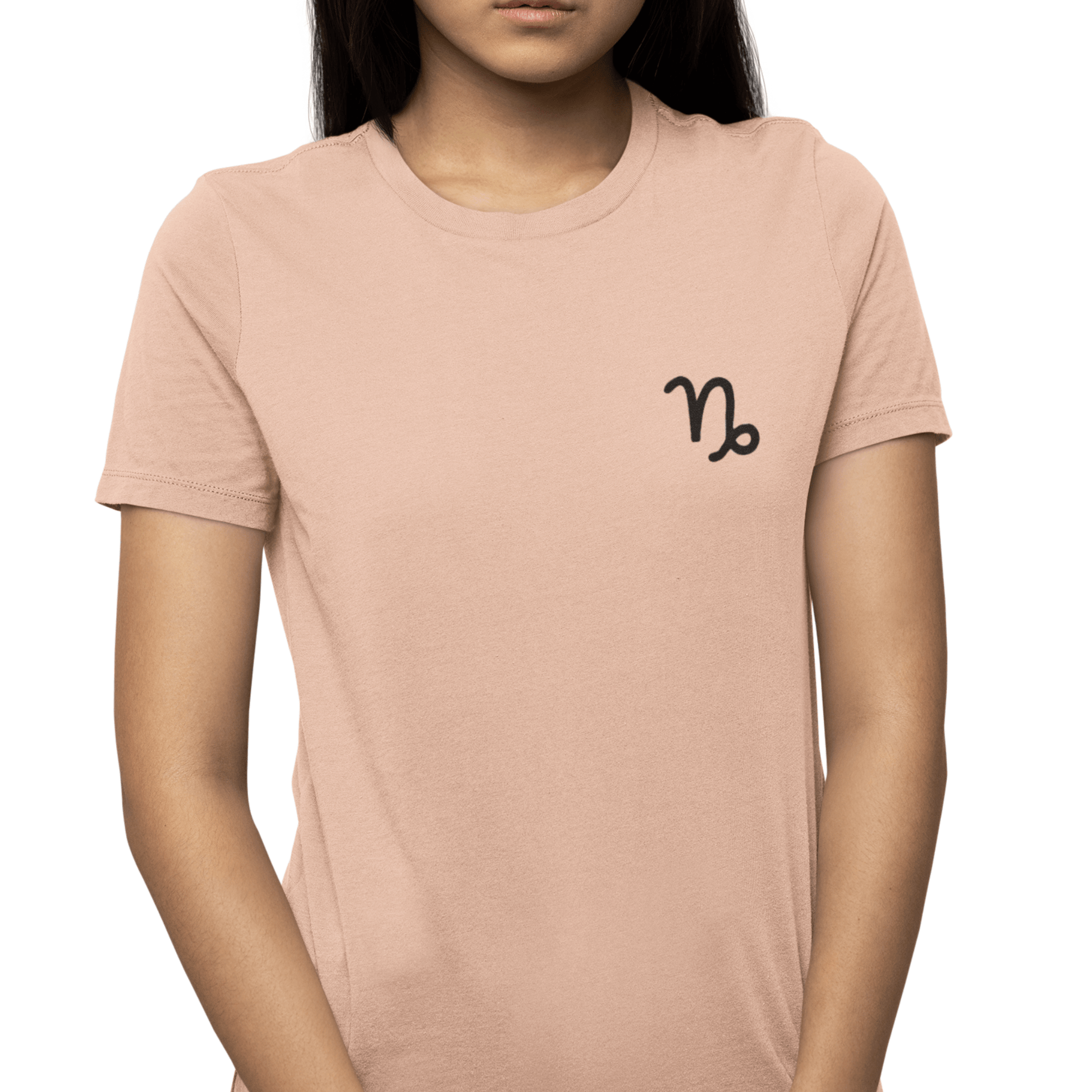 T-Shirt Capricorn Mountain Glyph T-Shirt: Peak Style for the Determined Climber