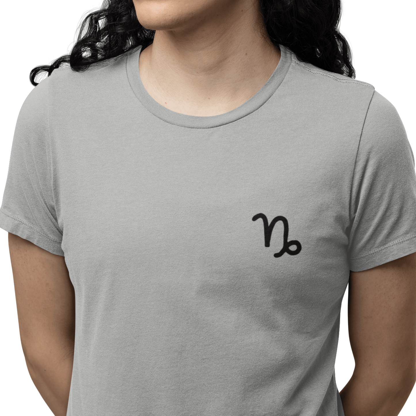 T-Shirt Capricorn Mountain Glyph T-Shirt: Peak Style for the Determined Climber