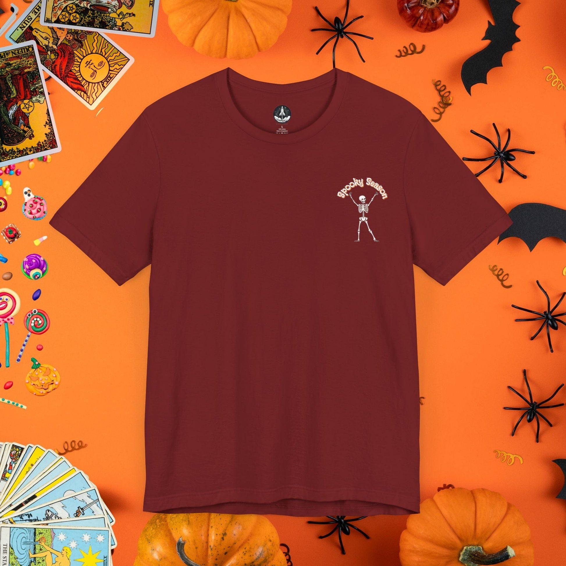 T-Shirt Cardinal / S Spooky Season Skeleton T-Shirt