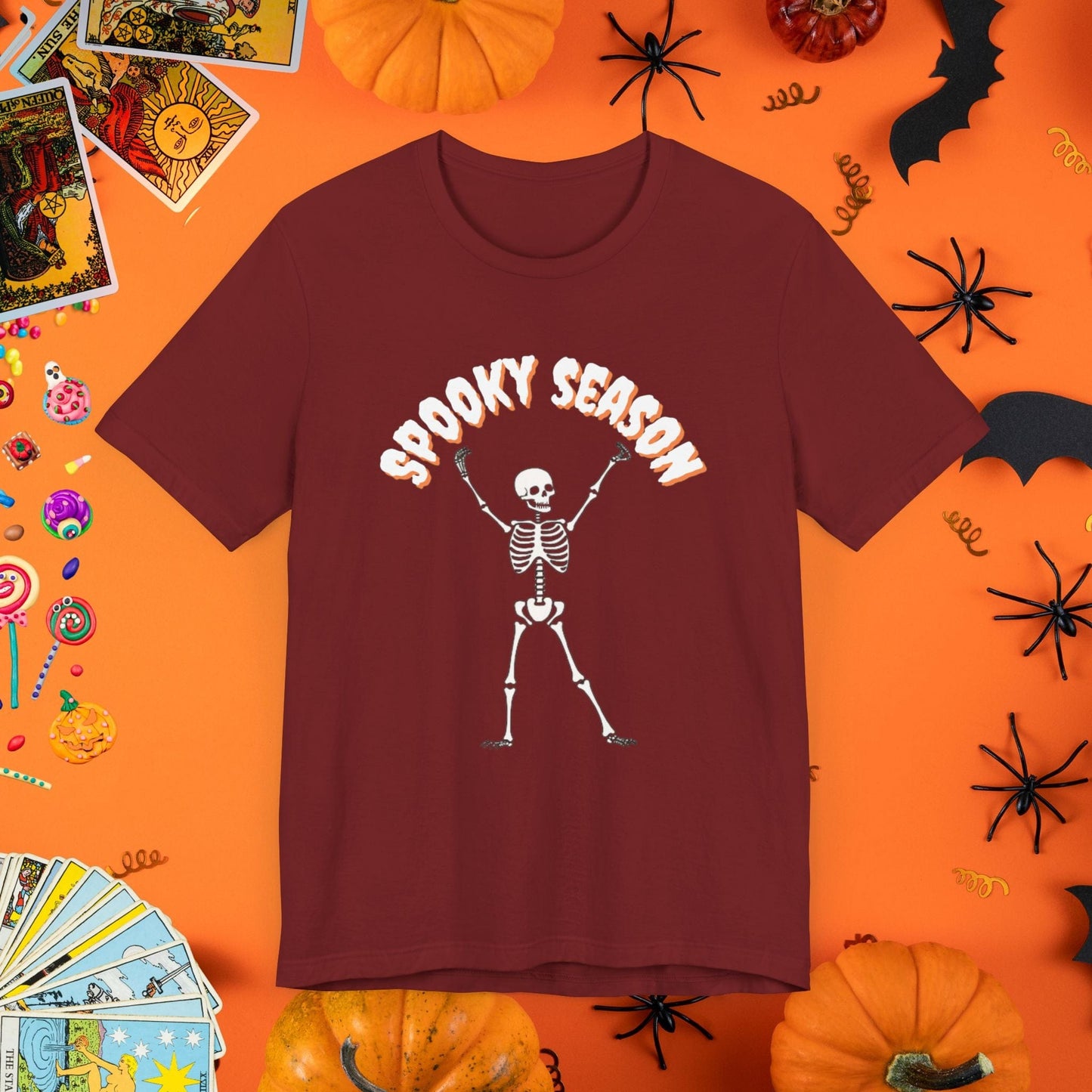 T-Shirt Cardinal / XS Skeleton Dance Halloween T-Shirt - Halloween Limited Edition