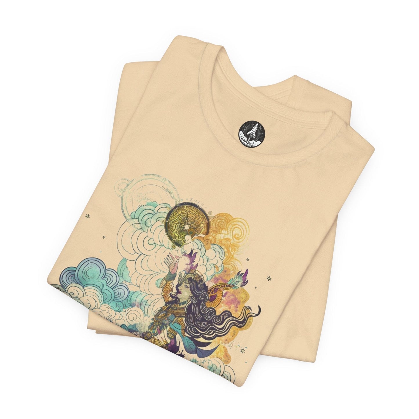 T-Shirt Celestial Harmony TShirt: Zodiac Whispers in the Wind