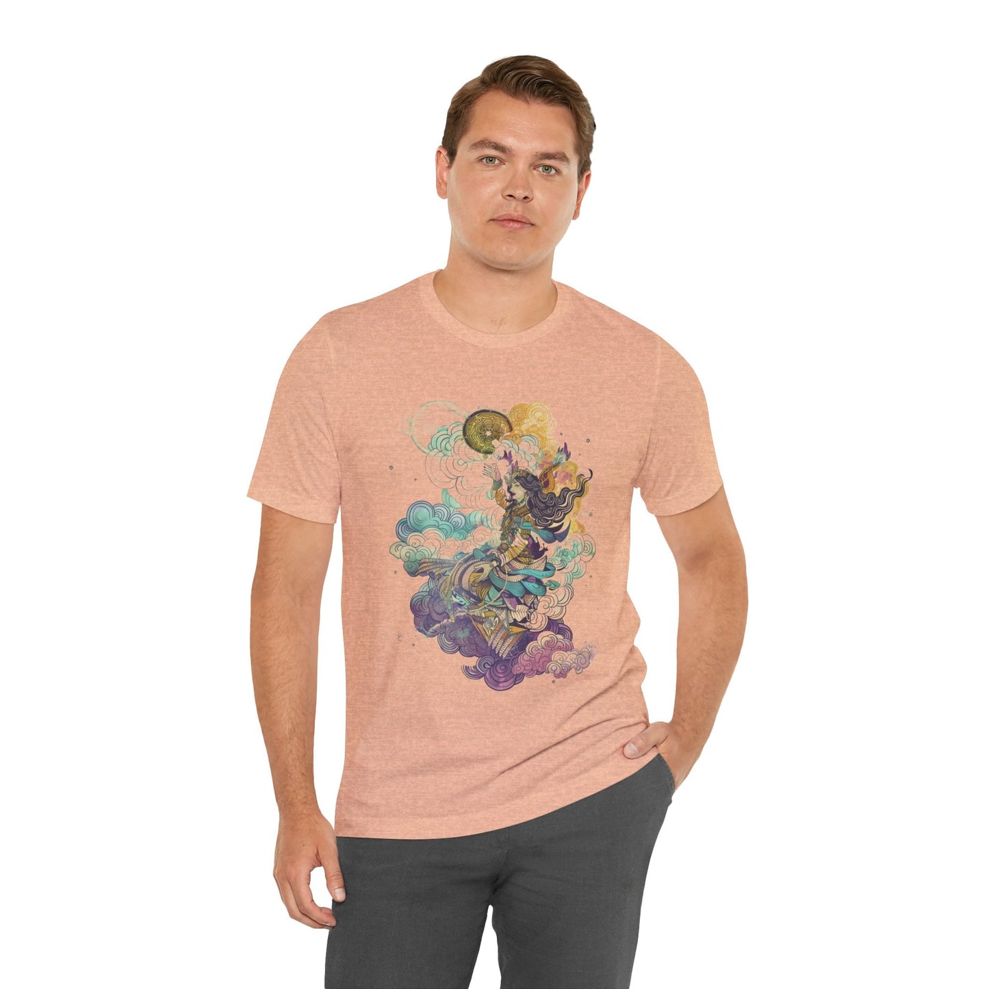 T-Shirt Celestial Harmony TShirt: Zodiac Whispers in the Wind
