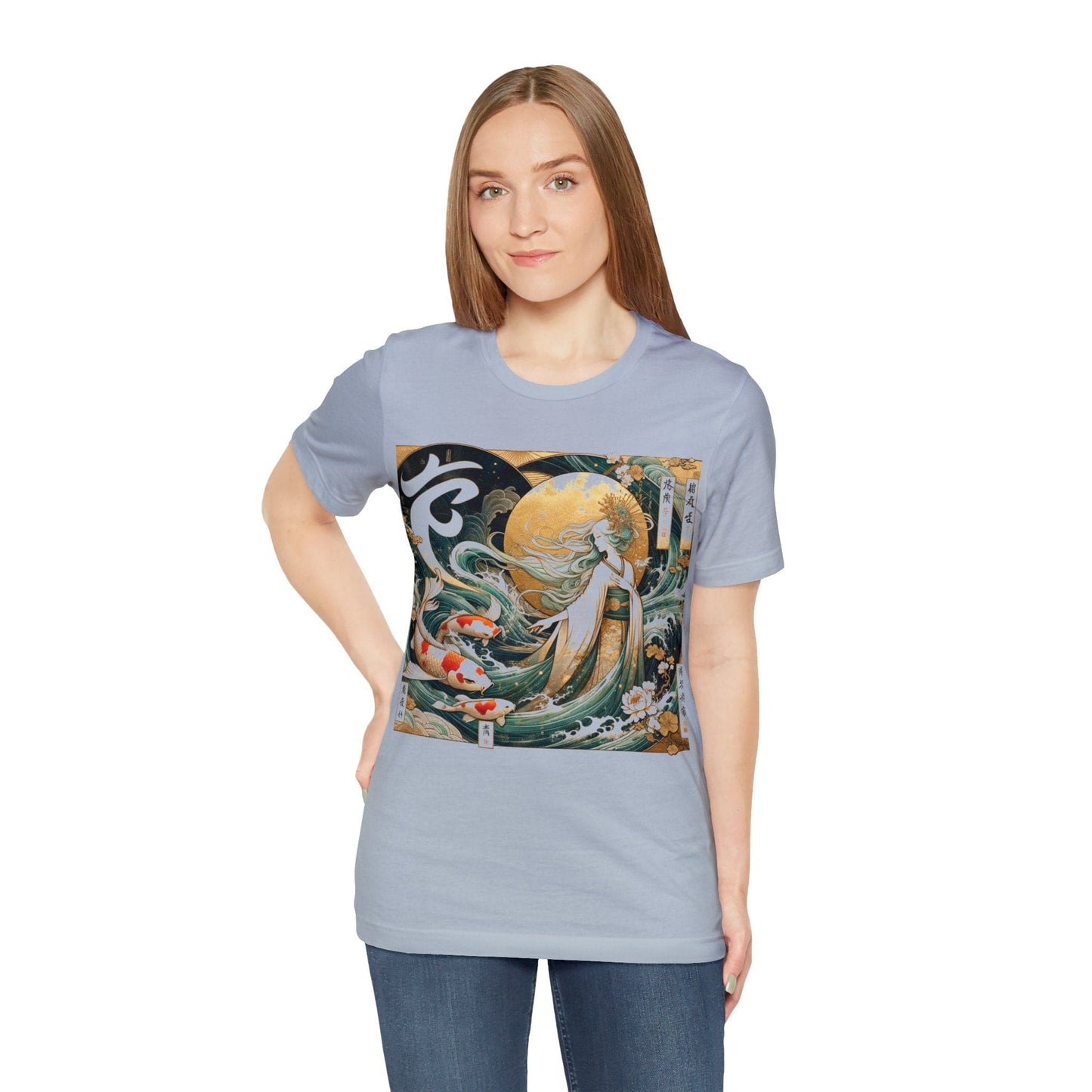 T-Shirt Celestial Maiden Koi: Nihonga Virgo T-Shirt