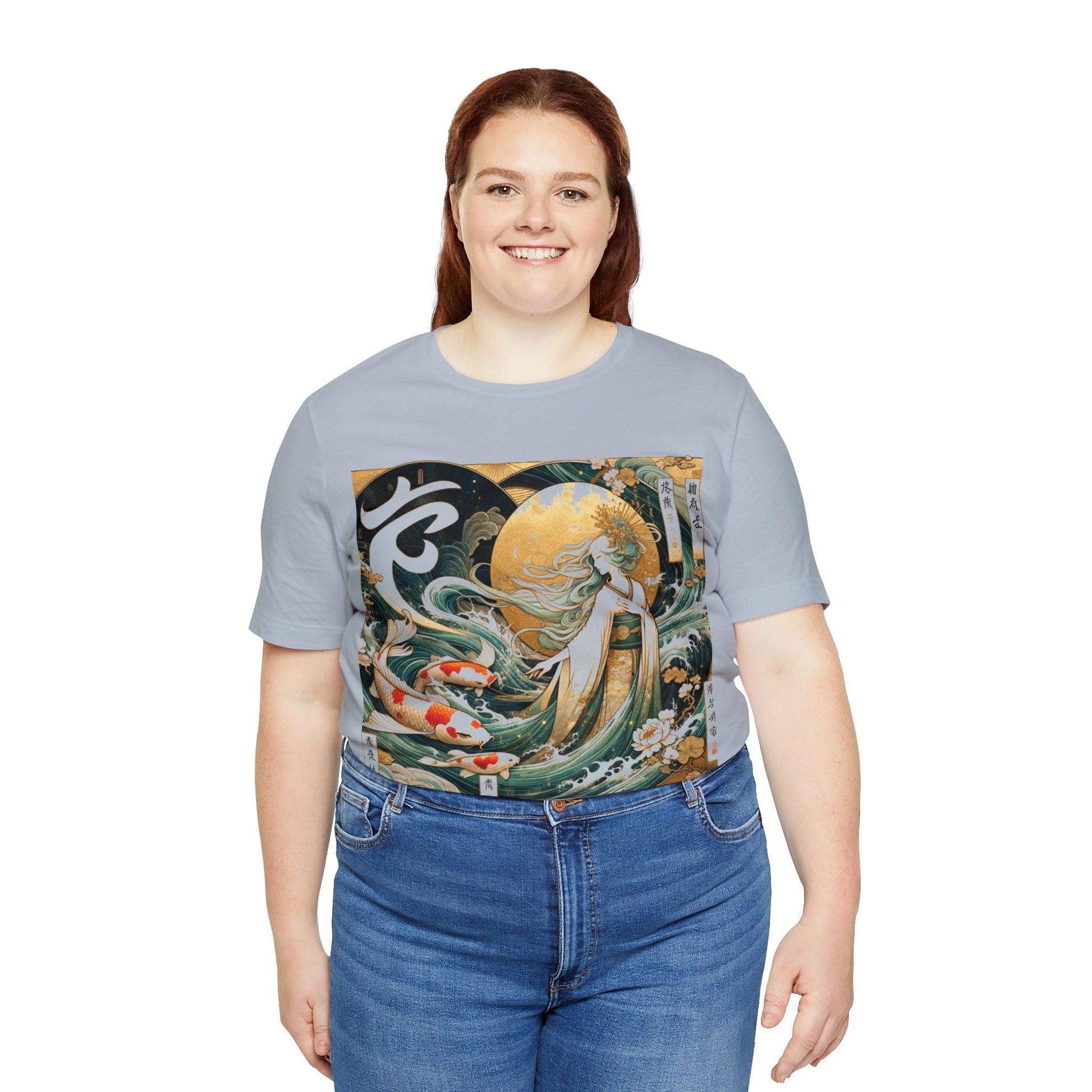 T-Shirt Celestial Maiden Koi: Nihonga Virgo T-Shirt