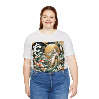 T-Shirt Celestial Maiden Koi: Nihonga Virgo T-Shirt