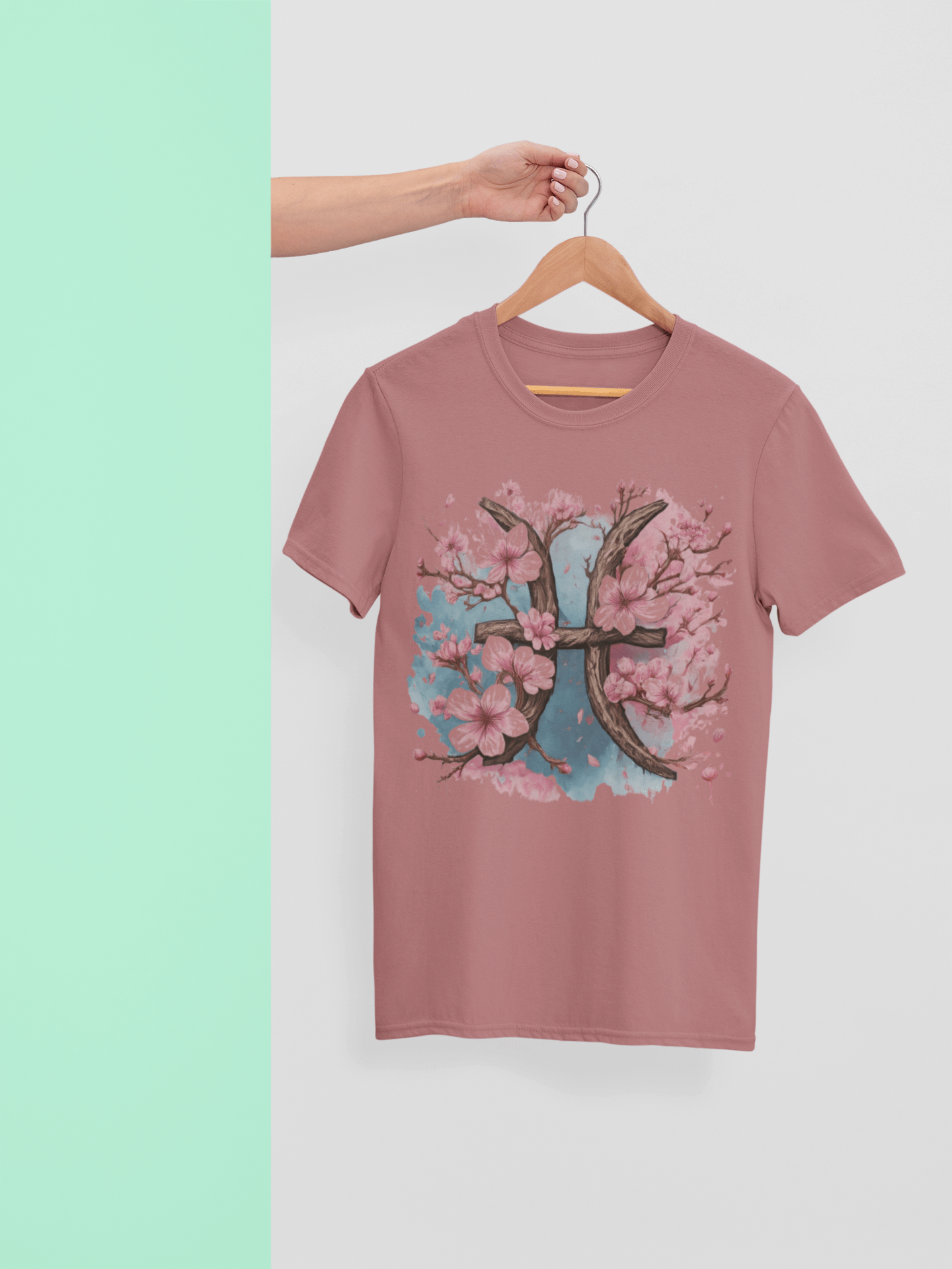 T-Shirt Cherry Blossom Pisces T-Shirt