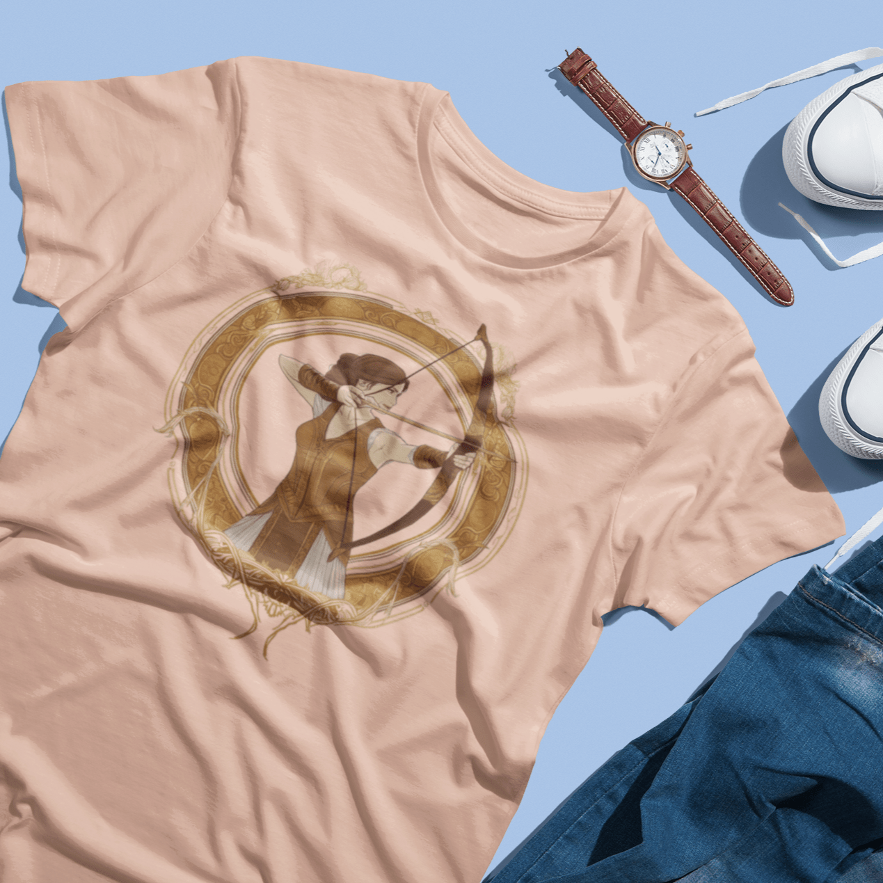 T-Shirt Cosmic Archer Sagittarius TShirt: Navigating Life with Zodiac Precision