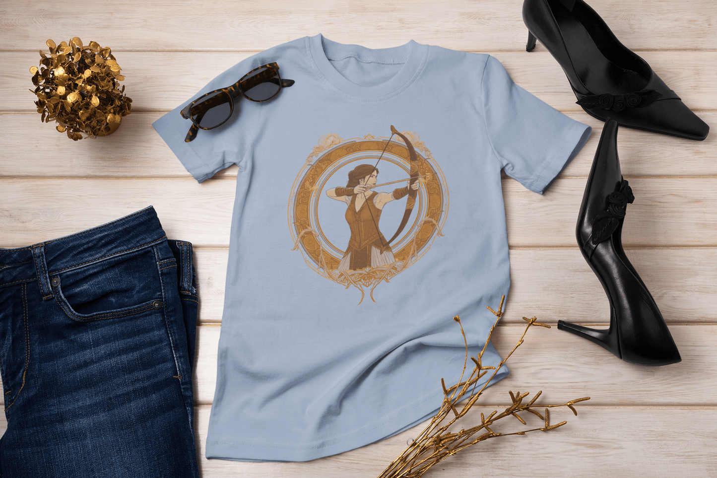 T-Shirt Cosmic Archer Sagittarius TShirt: Navigating Life with Zodiac Precision