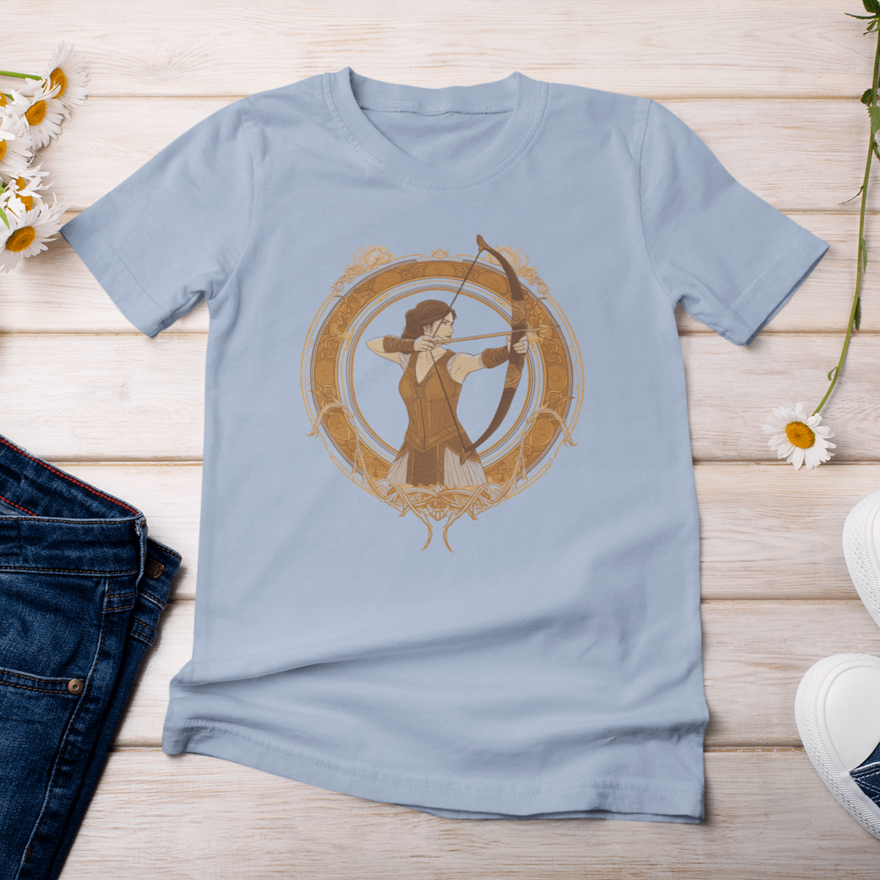 T-Shirt Cosmic Archer Sagittarius TShirt: Navigating Life with Zodiac Precision