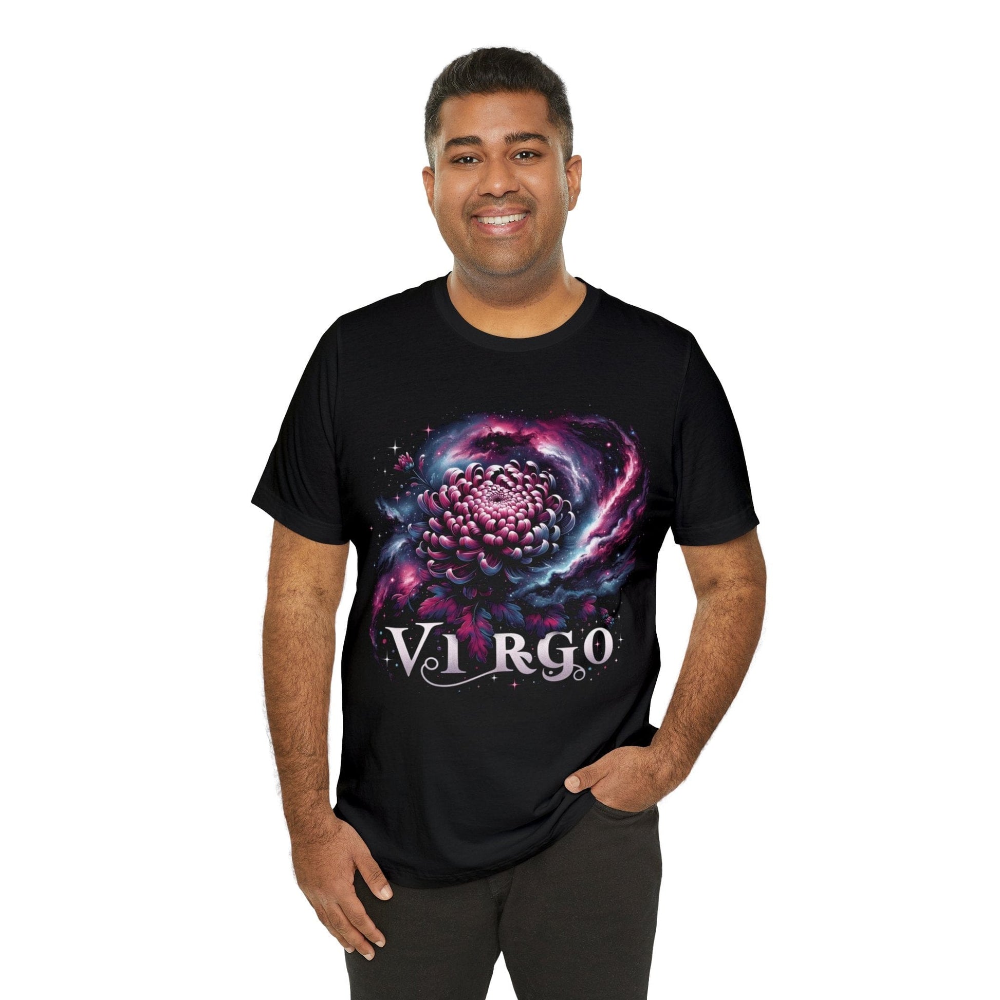 T-Shirt Cosmic Bloom: Virgo Floral Nebula T-Shirt