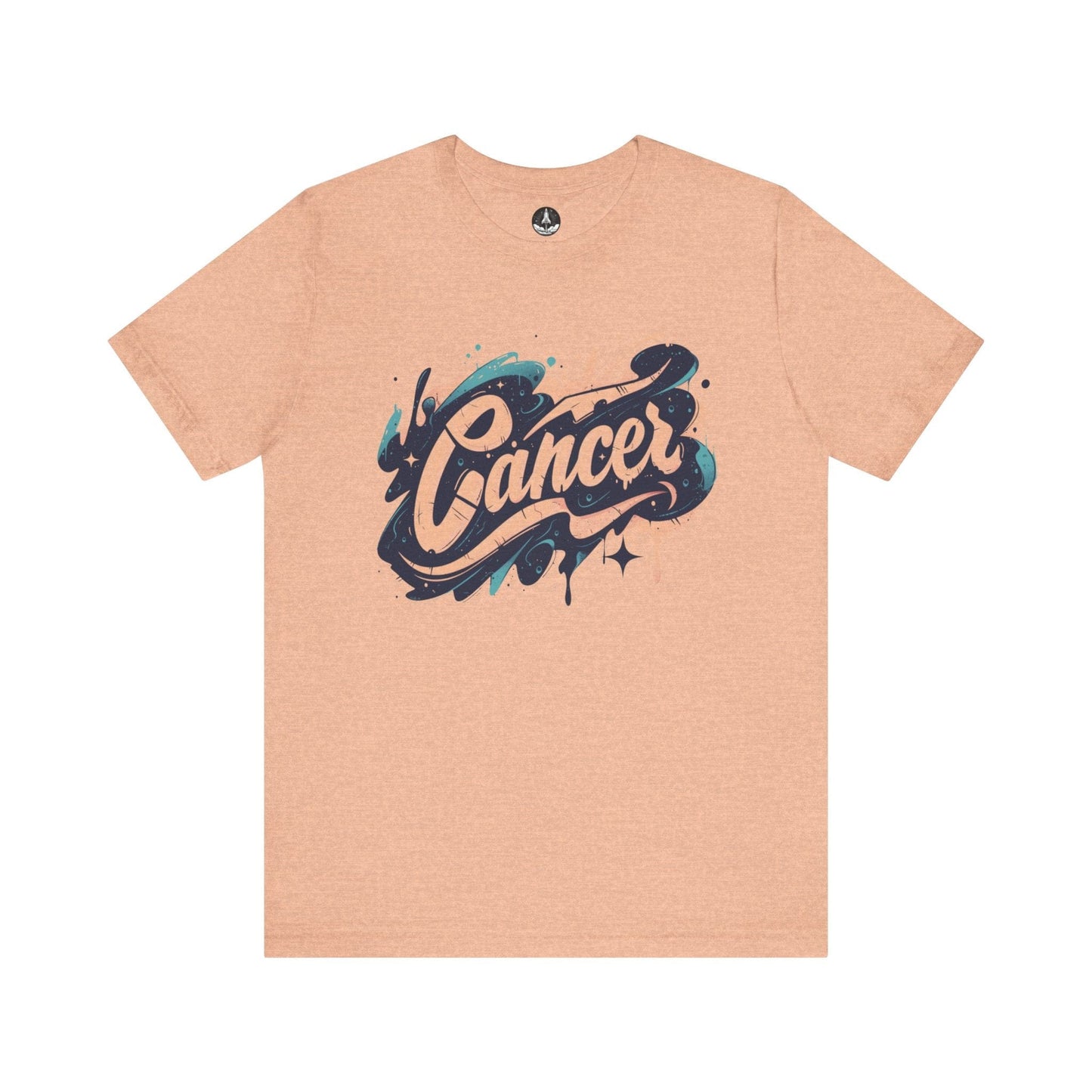 T-Shirt Cosmic Splash Cancer TShirt: Emotions in Hues