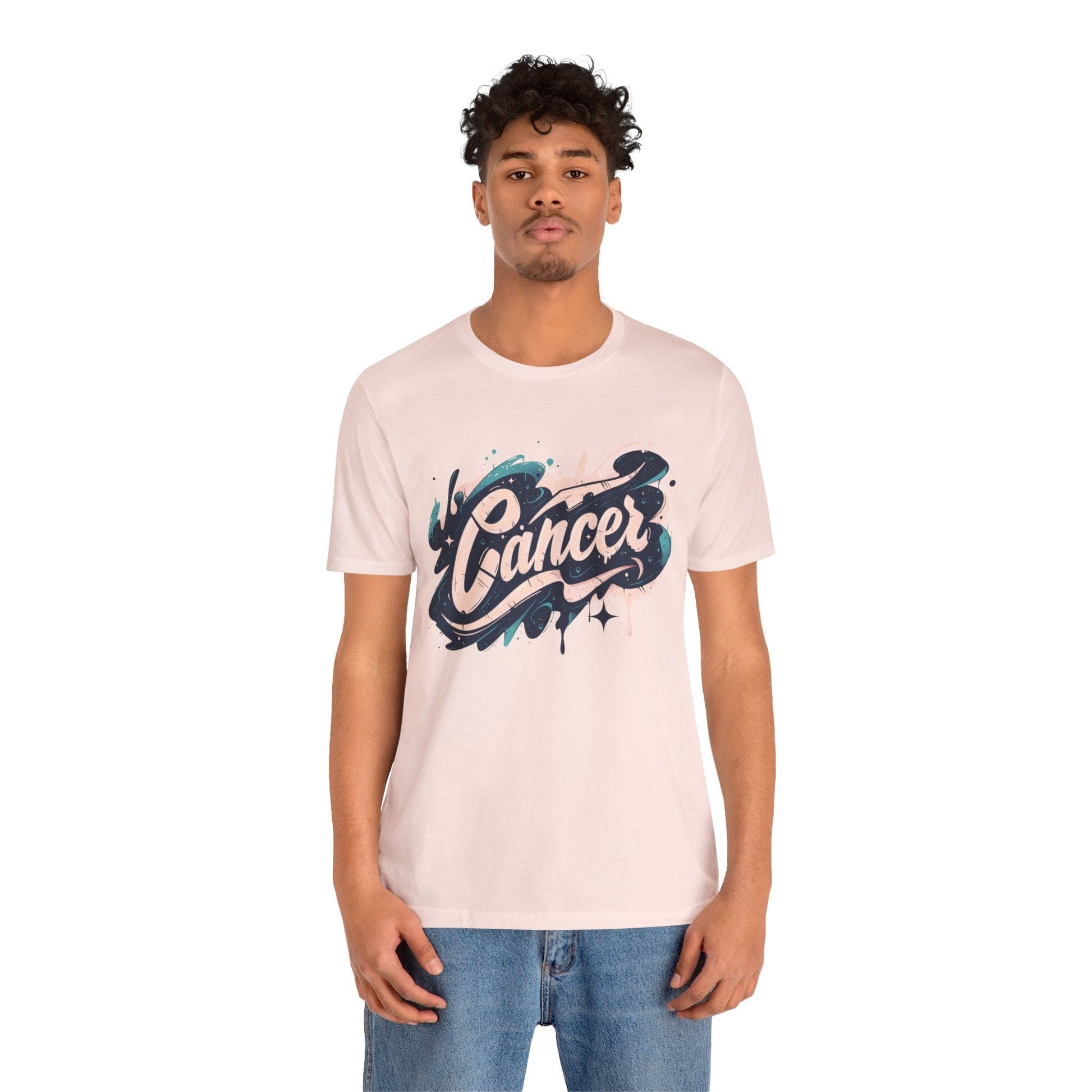 T-Shirt Cosmic Splash Cancer TShirt: Emotions in Hues