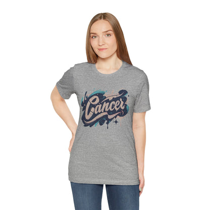 T-Shirt Cosmic Splash Cancer TShirt: Emotions in Hues