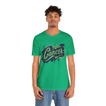 T-Shirt Cosmic Splash Cancer TShirt: Emotions in Hues