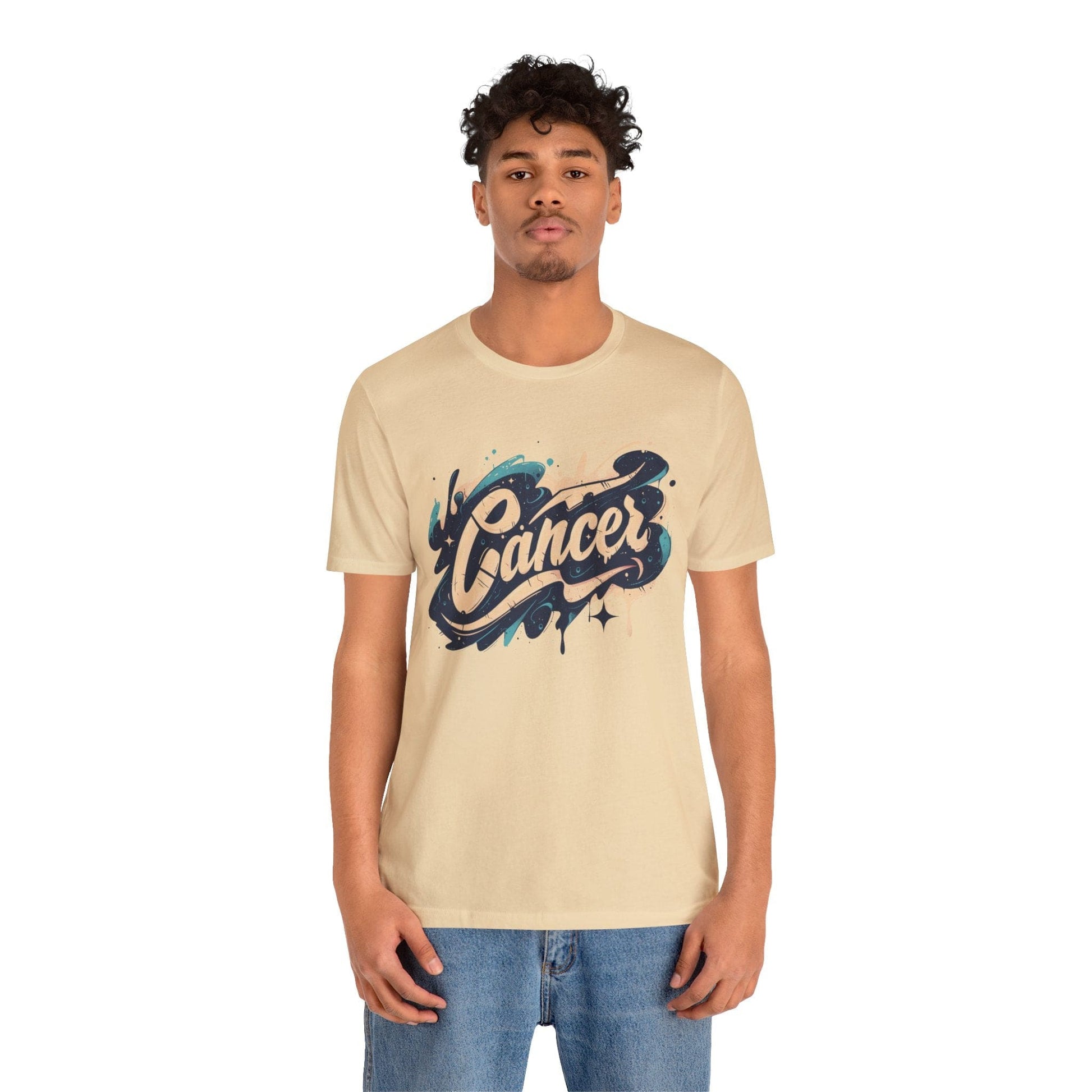 T-Shirt Cosmic Splash Cancer TShirt: Emotions in Hues