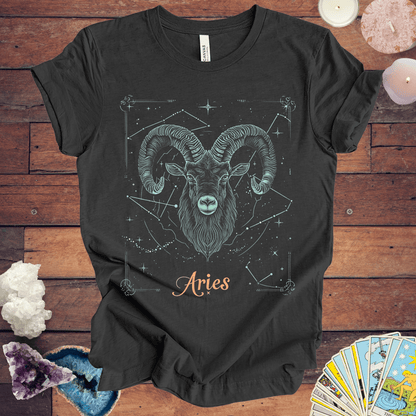 T-Shirt Dark Grey Heather / S Aries Fire Spirit T-Shirt