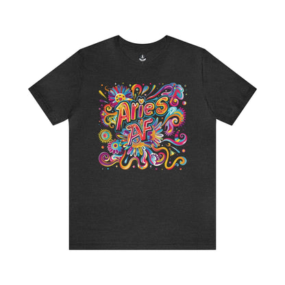 T-Shirt Dark Grey Heather / S Aries Trippy AF T-Shirt