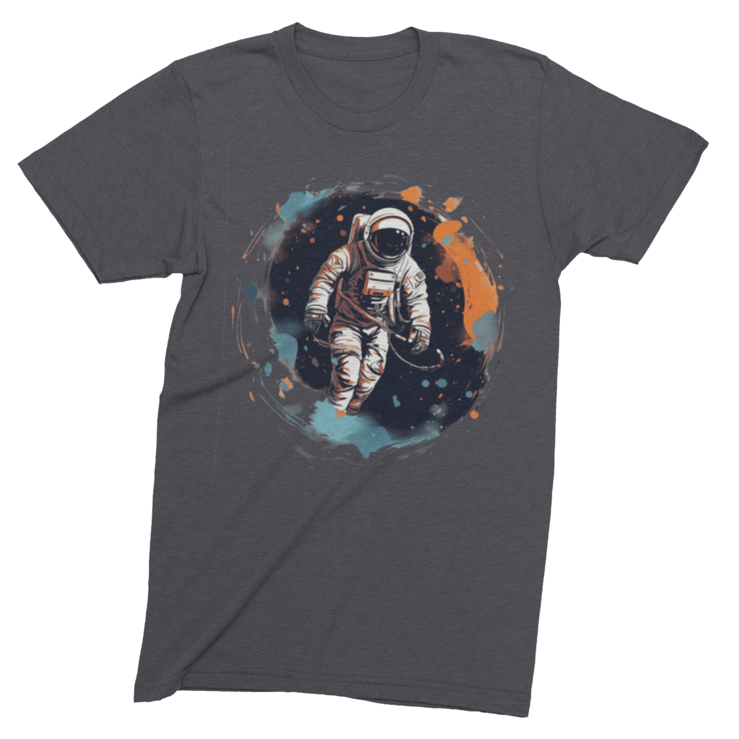 T-Shirt Dark Grey Heather / S Astronaut: Cosmic Swirl T-Shirt