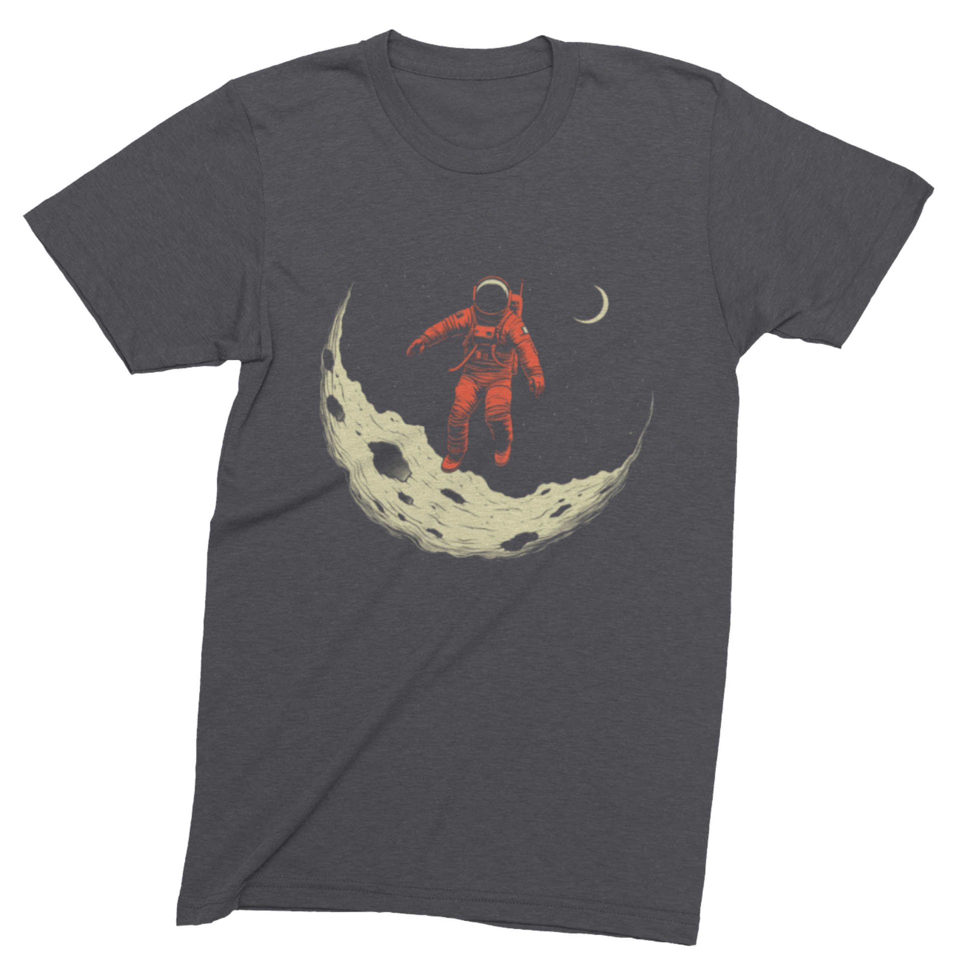 T-Shirt Dark Grey Heather / S Astronaut Moon Explorer T-Shirt