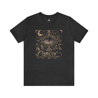 T-Shirt Dark Grey Heather / S Cancer All-Seeing Eye T-Shirt: Unlock the Secrets of the Stars