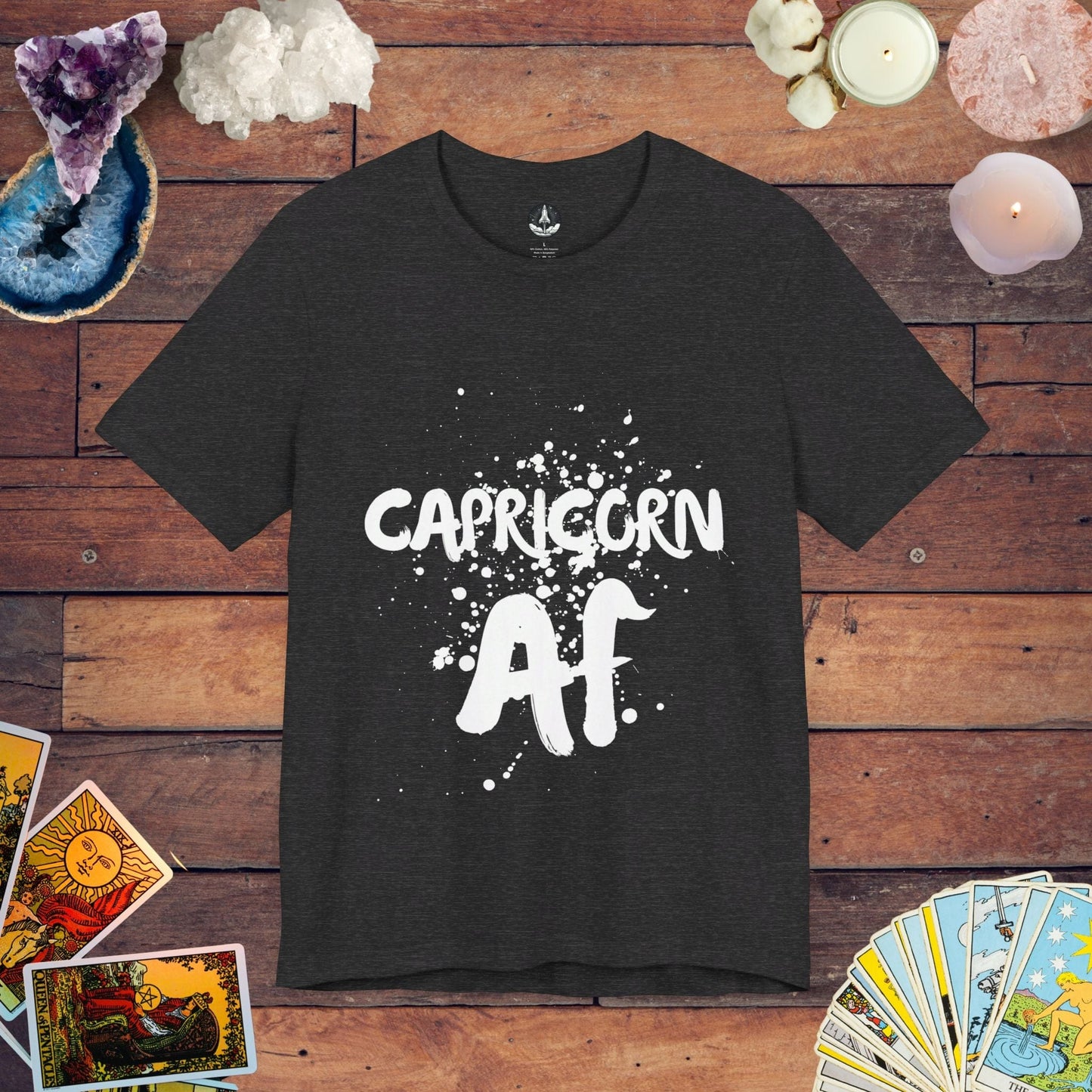 T-Shirt Dark Grey Heather / S Capricorn AF - Ambitious Spirit Tee