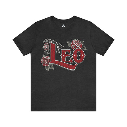 T-Shirt Dark Grey Heather / S Classic Rockabilly Leo T-Shirt