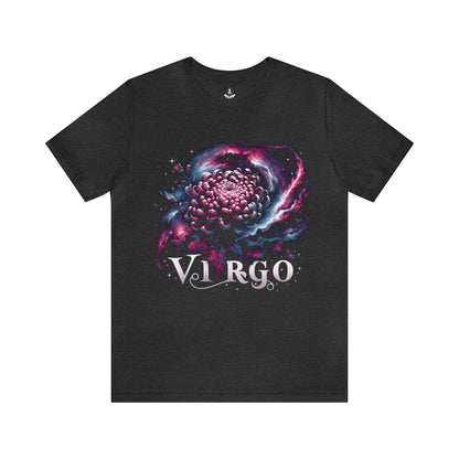 T-Shirt Dark Grey Heather / S Cosmic Bloom: Virgo Floral Nebula T-Shirt