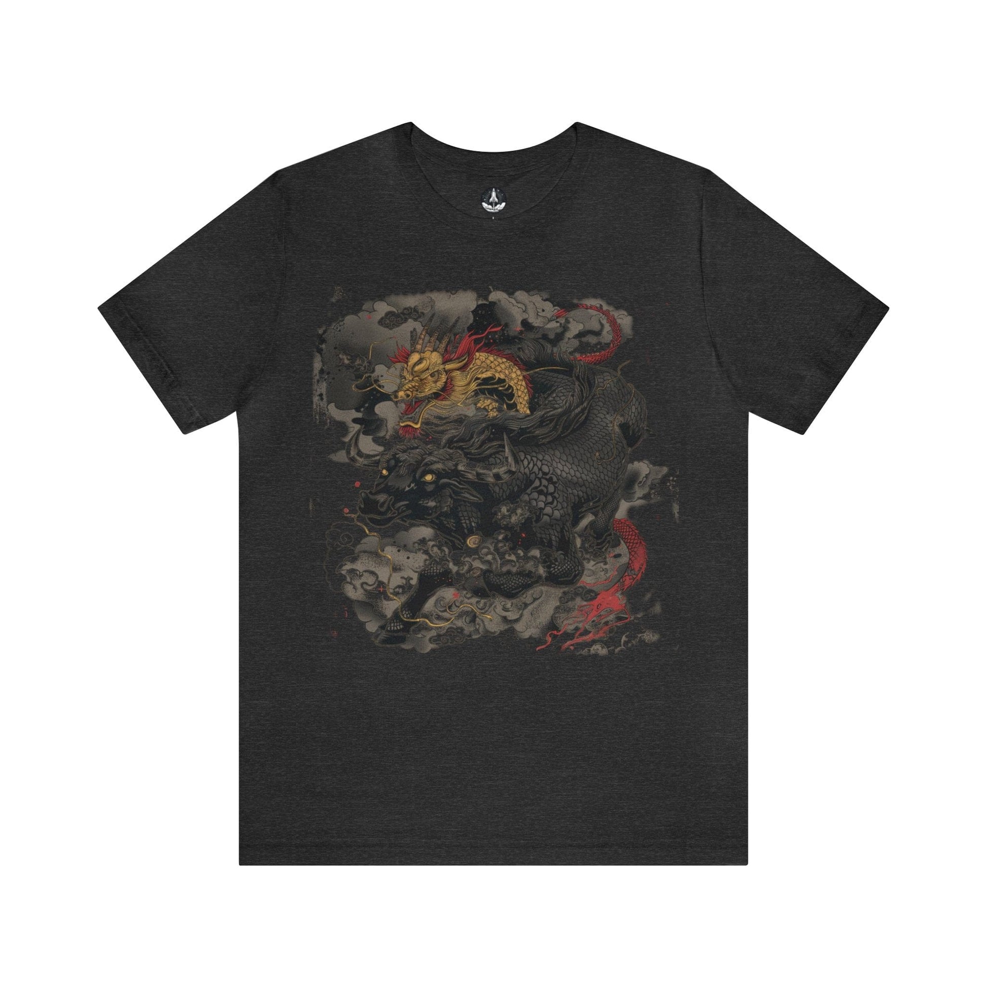T-Shirt Dark Grey Heather / S Eastern Mythos Dragon-Bull T-Shirt: Legendary Power