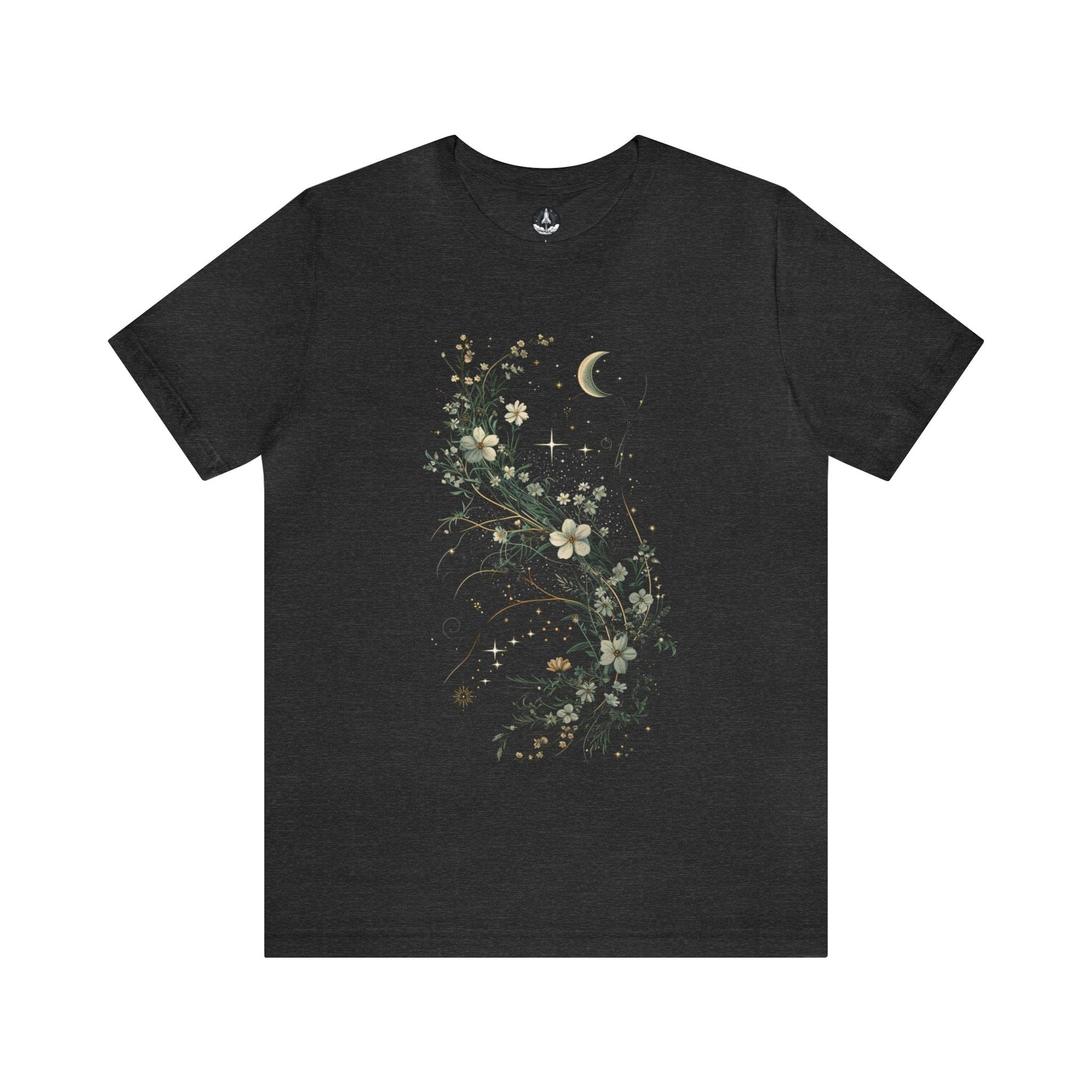 T-Shirt Dark Grey Heather / S Moonlit Petals T-Shirt