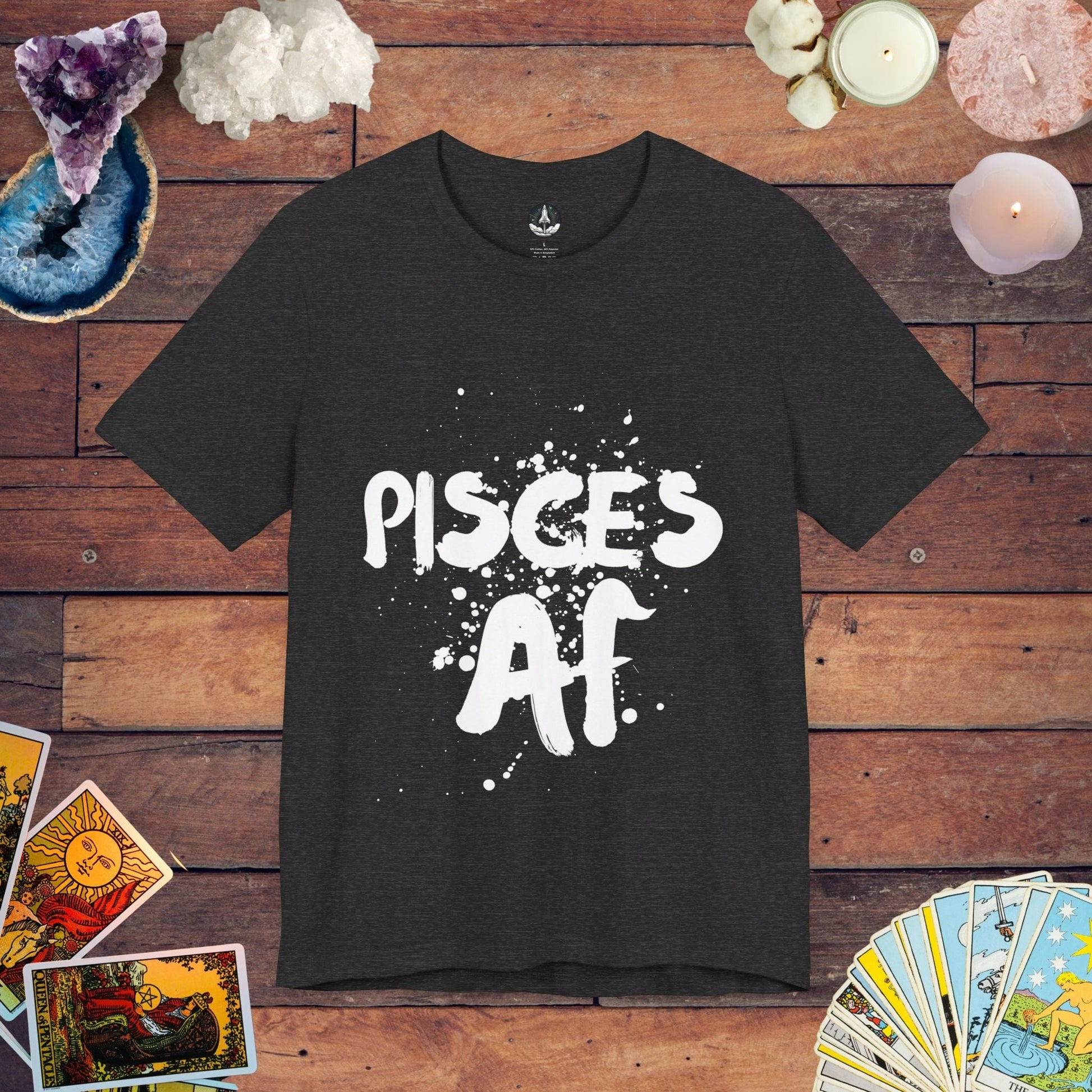 T-Shirt Dark Grey Heather / S Pisces AF T-Shirt