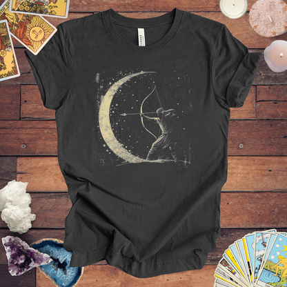 T-Shirt Dark Grey Heather / S Sagittarius Archer T-Shirt: Aim High with Astro-Inspired Comfort