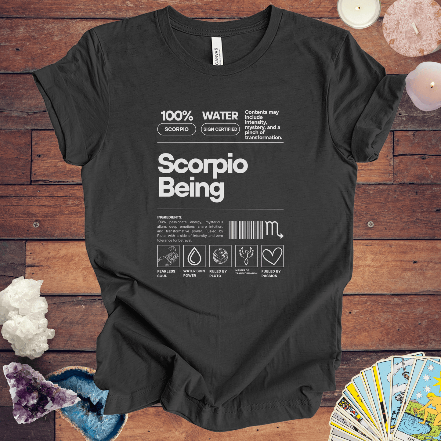 T-Shirt Dark Grey Heather / S Scorpio Being - Zodiac-Inspired T-Shirt