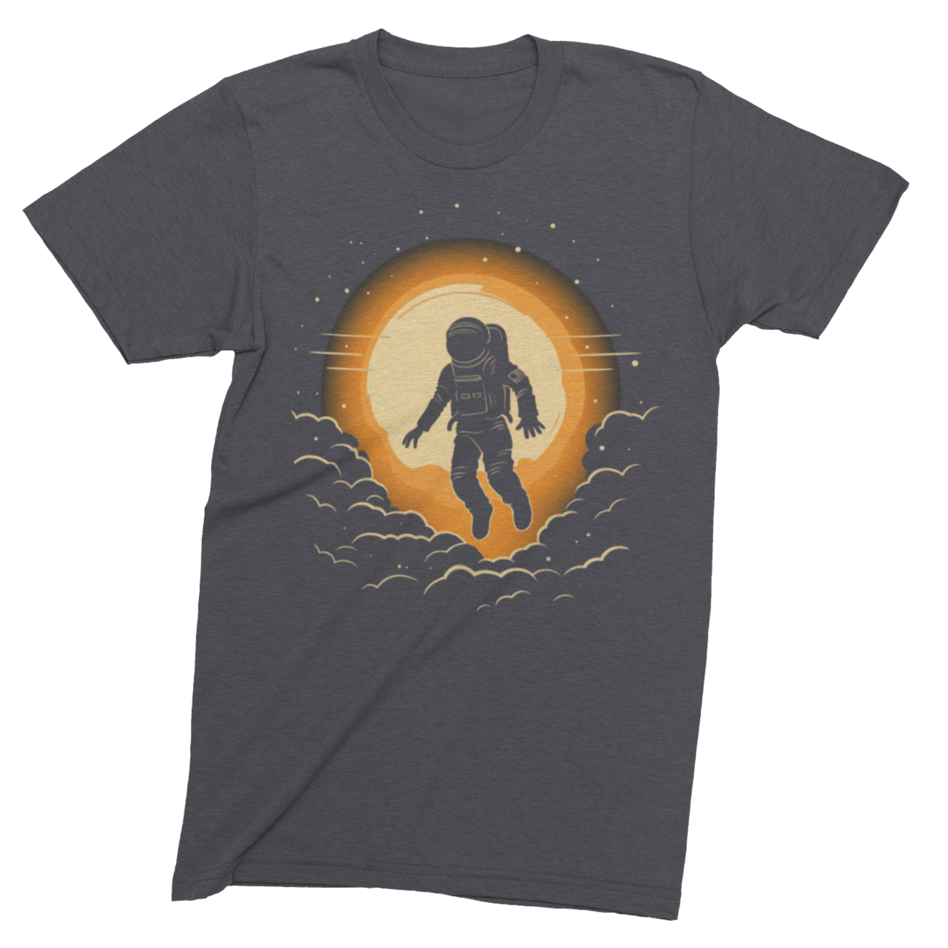 T-Shirt Dark Grey Heather / S Space Odyssey: Astronaut in Zero Gravity T-Shirt