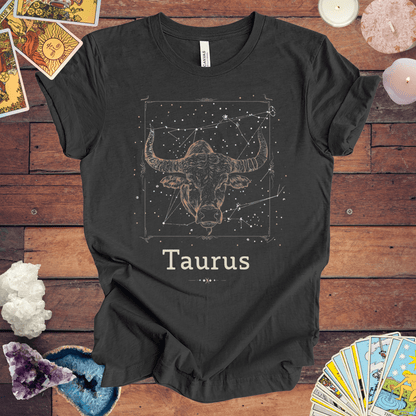 T-Shirt Dark Grey Heather / S Taurus Venusian Charm T-Shirt